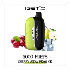Cherry Snow Pear Ice – IGET Moon 5000 Puffs