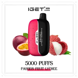 Passion Fruit Lychee – IGET Moon 5000 Puffs