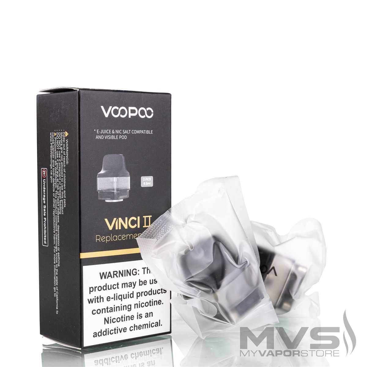 VooPoo VINCI 2 / X2 Empty Pod Cartridge - Pack of 2