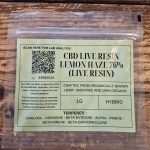 CBD Live Resin Lemon Haze 76% - Premium Concentrate at VaporizerHut - AUS - Image 2