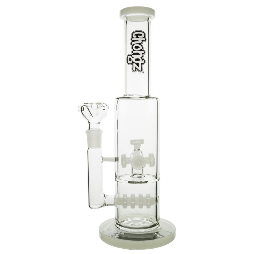 Chongz-32cm-Pulsar-Percolator-Waterpipe-WP-GCH138-UK-01 Chongz 32cm Pulsar Percolator with White Accents - AUS - Image 1