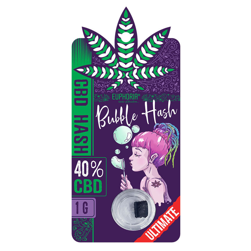 Euphoria-Solid-Hash-40_-Bubble-UK-01 Euphoria CBD Hash – 40% Bubble Full Spectrum CBD - Image 1