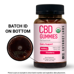 Extract Labs Organic CBD Gummies – Daily Support – Strawberry (1500mg) - Image 3