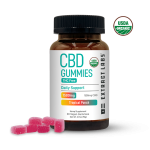 Extract Labs Organic CBD Gummies – Daily Support – Tropical Punch (1500mg)