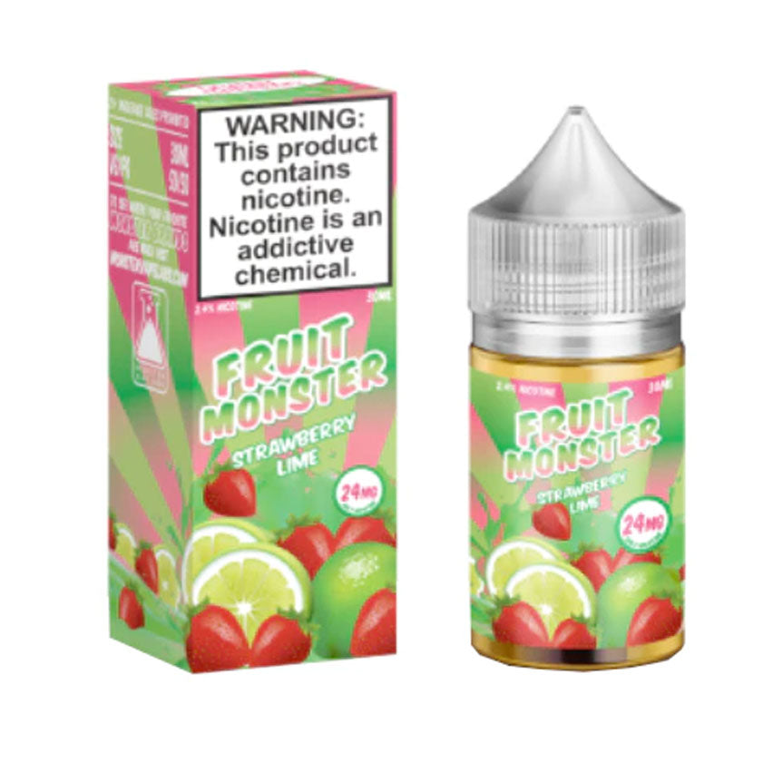 Frozen-Fruit-Monster-Strawberry-Lime-Ice-E-liquid-Salt-Nic-48-mg-UK-01 Fruit Monster - Strawberry Lime E-liquid - Salts Nic 48mg - 30ml bottle - AUS - Image 1