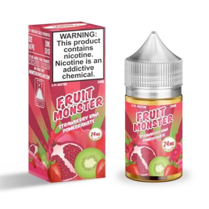 Fruit Monster - Strawberry Kiwi Pomegranate E-liquid - Salts Nic 48mg - 30ml bottle - UK