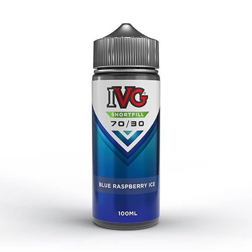 IVG 100ml Shortfill Zero Nicotine - Blue Raspberry Ice - Image 1