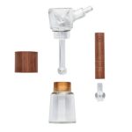 Marley Natural Glass & Walnut Bubbler - Image 3