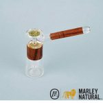Marley Natural Glass & Walnut Bubbler - Image 4