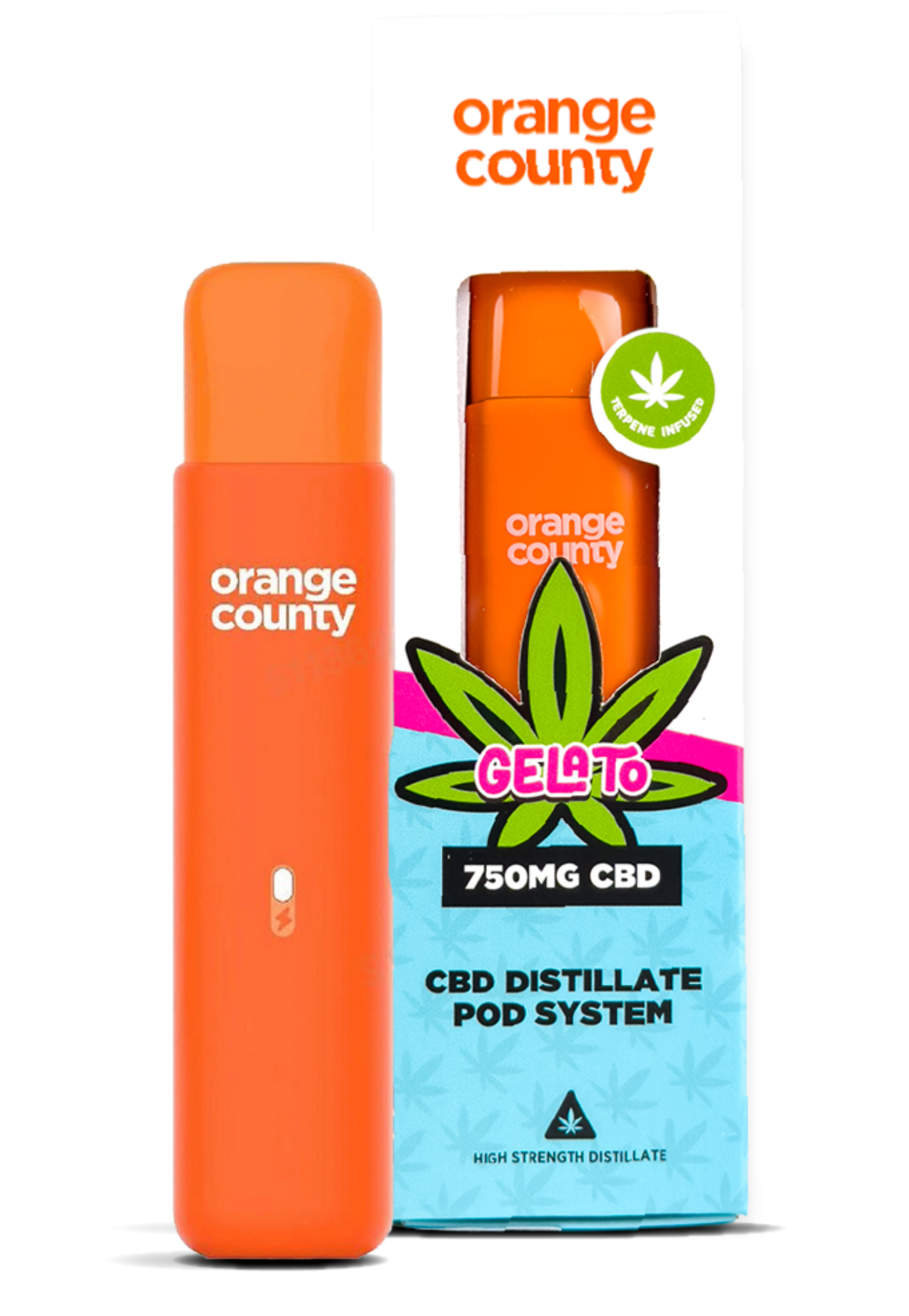Orange-County-Gelato-CBD-Distillate-Pod-System-750mg-1ml-UK-01.png Orange County Gelato CBD Distillate Pod System 750mg (1ml) - AUS - Image 1