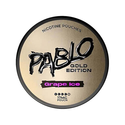 Pablo_Gold_Nicotine_Pouches_Snus_30mg_Grape_Ice_UK.jpg Pablo Gold Edition Grape Ice Nicotine Pouches - AUS - Image 1
