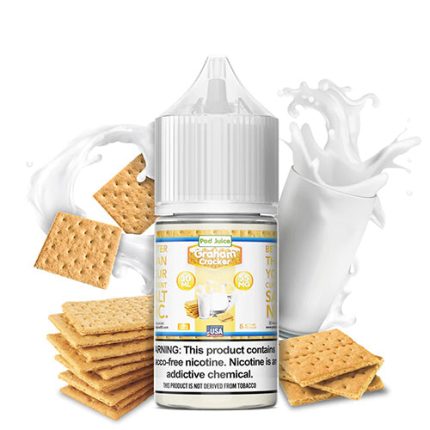 Pod Juice Tobacco Free Salt Nic - Graham Cracker Eliquid - 35/55mg - 30ml bottle - UK