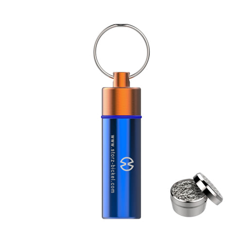Storz-_-Bickel-Key-Chain-Drip-Capsule-Caddy-UK-01 Storz & Bickel Capsule Caddy Key Chain with 4 Drip Liquid Dosing Capsules - Image 1