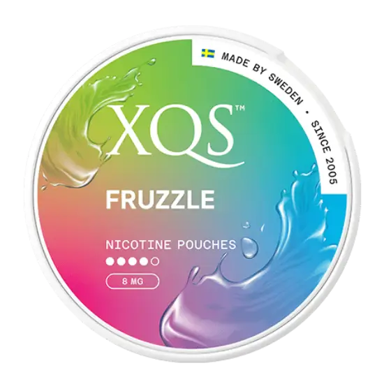 XQS-Fruzzle-Slim-Strong-Nicotine-Pouch-UK-01.png XQS Fruzzle Slim Strong Nicotine Pouches - AUS - Image 1