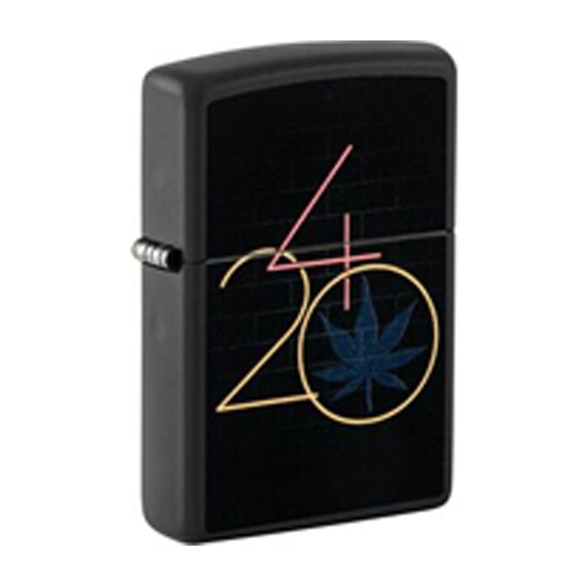 Zippo-Aansteker-420-Glow-In-The-Dark-UK-01 Zippo 420 Glow-in-the-Dark Windproof Lighter - Image 1