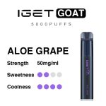 Aloe Grape – IGET Goat 5000 Puffs - Image 3