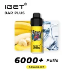 Banana Ice – IGET Bar Plus 6000 Puffs - Image 2