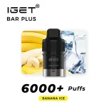 Banana Ice – IGET Bar Plus Pod 6000 Puffs - Image 2