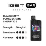 Blackberry Pomegranate Cherry Ice – IGET Bar 3500 Puffs - Image 3