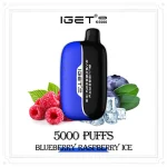 Blueberry Raspberry Ice – IGET Moon 5000 Puffs - Image 2