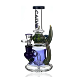 Calvo Yellow Horn Recycler Bong Blue  - AUS