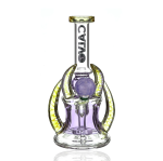 Calvo Yellow Horn Recycler Bong Purple / Yellow  - AUS