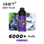 Grape Ice – IGET Bar Plus 6000 Puffs - Image 2