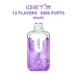 Grape – IGET Halo Vape Kit 3000 Puffs - Image 2