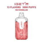 Watermelon – IGET Halo Vape Kit 3000 Puffs - Image 2