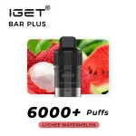 Lychee Watermelon – IGET Bar Plus Pod 6000 Puffs - Image 2