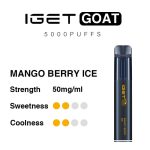 Mango Berry Ice – IGET Goat 5000 Puffs - Image 3