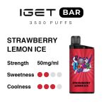 Strawberry Lemon Ice – IGET Bar 3500 Puffs - Image 3