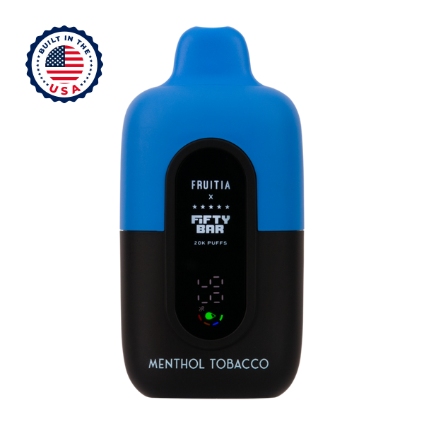 FIFTY-4__11964.1788279156.png Menthol Tobacco Fruitia X Fifty Bar 20K - Image 1