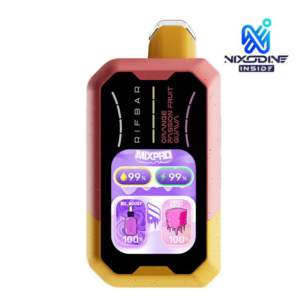 RI9B0D1__11586.1788985262.png Orange Passion Fruit Guava RIFBAR MIXPRO SWEET (Nixodine) - Image 1