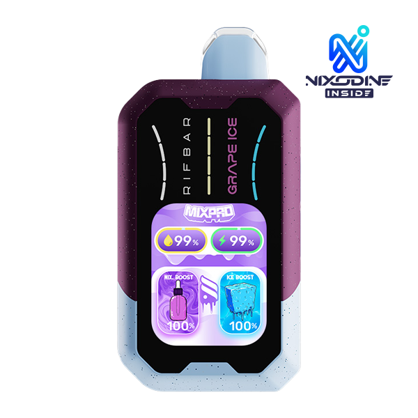 Rifbar-Mixpro-Nixodine_Grape-Ice_Nix-Badge_600x600__12027.1788985114.png Grape Ice RIFBAR MIXPRO ICE (Nixodine) - Image 1