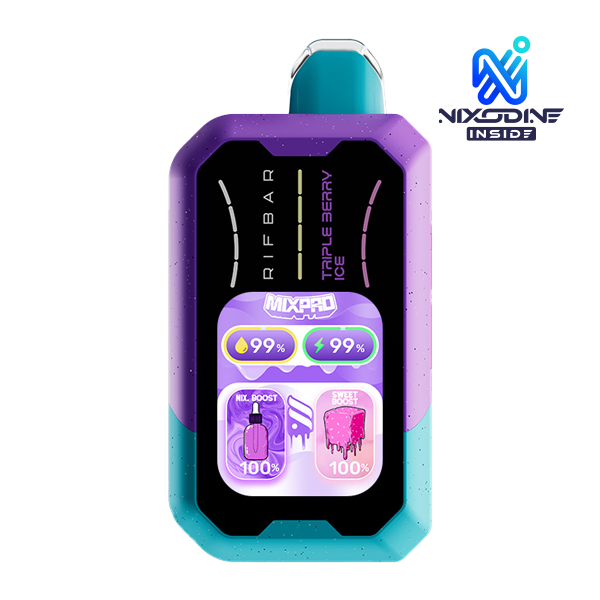 Rifbar-Mixpro-Nixodine_Triple-Berry-Ice_Nix-Badge_600x600__68924.1788985087.png Triple Berry Ice RIFBAR MIXPRO SWEET (Nixodine) - Image 1
