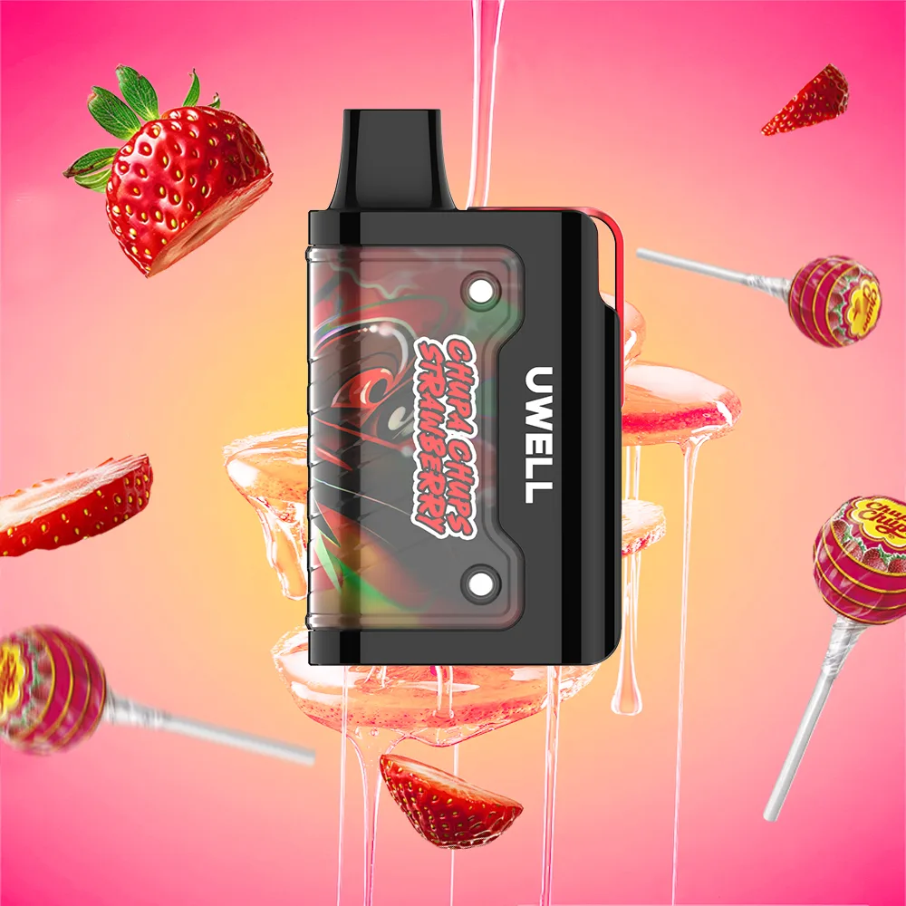 bc8fb7cb16aa2d041373a1f3c0fafa0.png.webp UWELL 7000 Chupa Chups Strawberry - Image 1